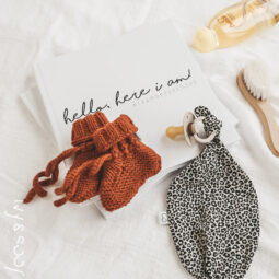 gebreide baby slofjes winter