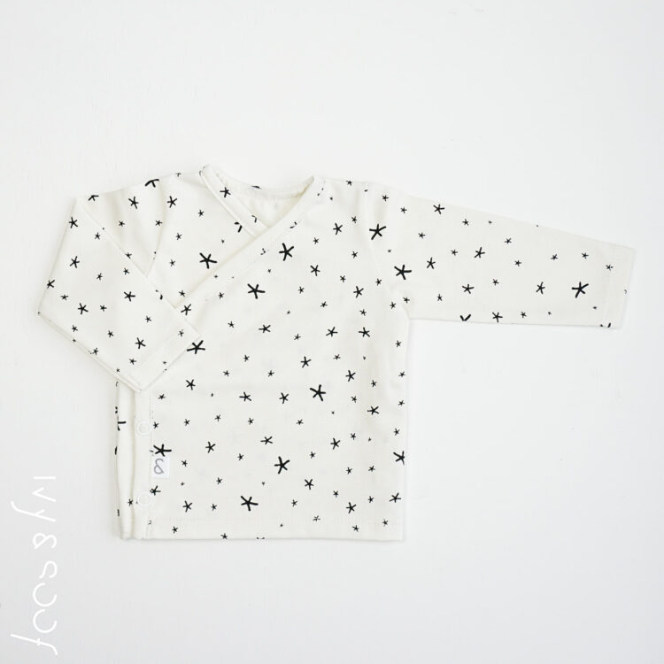 Baby Overslagshirtje Bo - prematuur 50/56 62/68 - Ivy and Soof