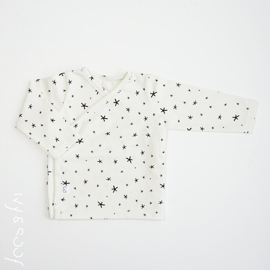 Baby Overslagshirtje Bo - prematuur 50/56 62/68 - Ivy and Soof