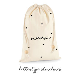Zakje met naam - Luiertasje met naam - Zakje Reserve Kleertjes met naam - Kraamcadeau met naam - Kraamcadeau personaliseren - Ivy and Soof