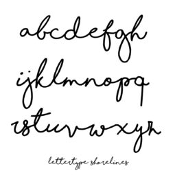Lettertype Shorelines