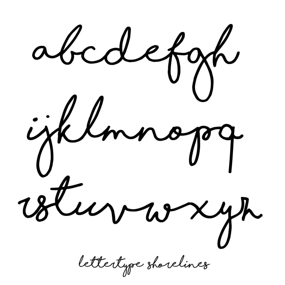 Lettertype Shorelines
