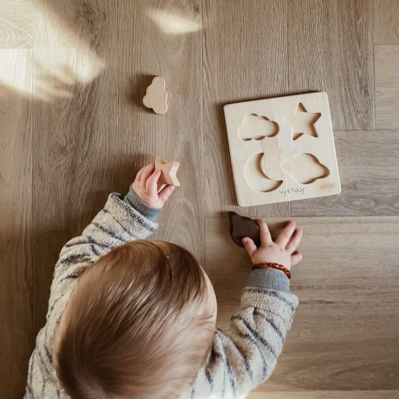 Houten Baby Puzzel | Duurzaam Houten Speelgoed | Ivy and Soof