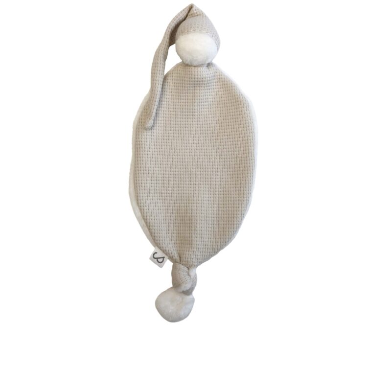 Knuffeldoekje Speendoekje Beige - Knuffelpopje Baby - Knooppopje - Ivy and Soof