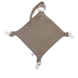 Knuffeldoekje Speendoekje Taupe - Knuffelpopje - Knooppopje - Ivy and Soof