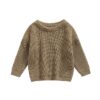 Gebreide Trui Taupe - Gebreide Trui Baby - Baby Trui - Verkrijgbaar in 4 kleuren - Ivy and Soof