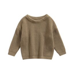 Gebreide Trui Taupe - Gebreide Trui Baby - Baby Trui - Verkrijgbaar in 4 kleuren - Ivy and Soof