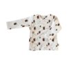 Baby Overslagshirtje Ecru Rib Clementine | Ivy and Soof