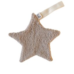 Baby Speendoekje Badstof Velours Beige Ster | Ivy and Soof