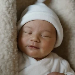 Boxpakje Velours Ecru - Mutsje Velours Ecru - Geboortepakje - Babykleding Ivy and Soof