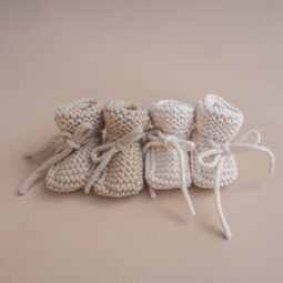 Gebreide Baby Slofjes | Babyslofjes Wol | Ivy and Soof