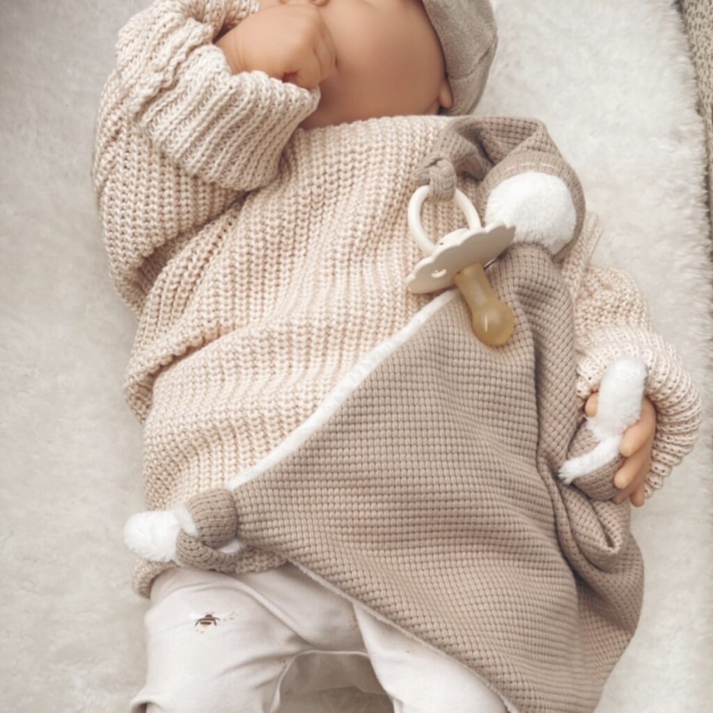 Gebreide Baby Trui Creme - Oversized Trui Baby - Babykleding - Ivy and Soof
