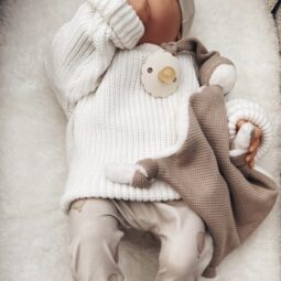 Gebreide Trui Baby Gebreide Trui Wit Baby Trui Ivy and Soof