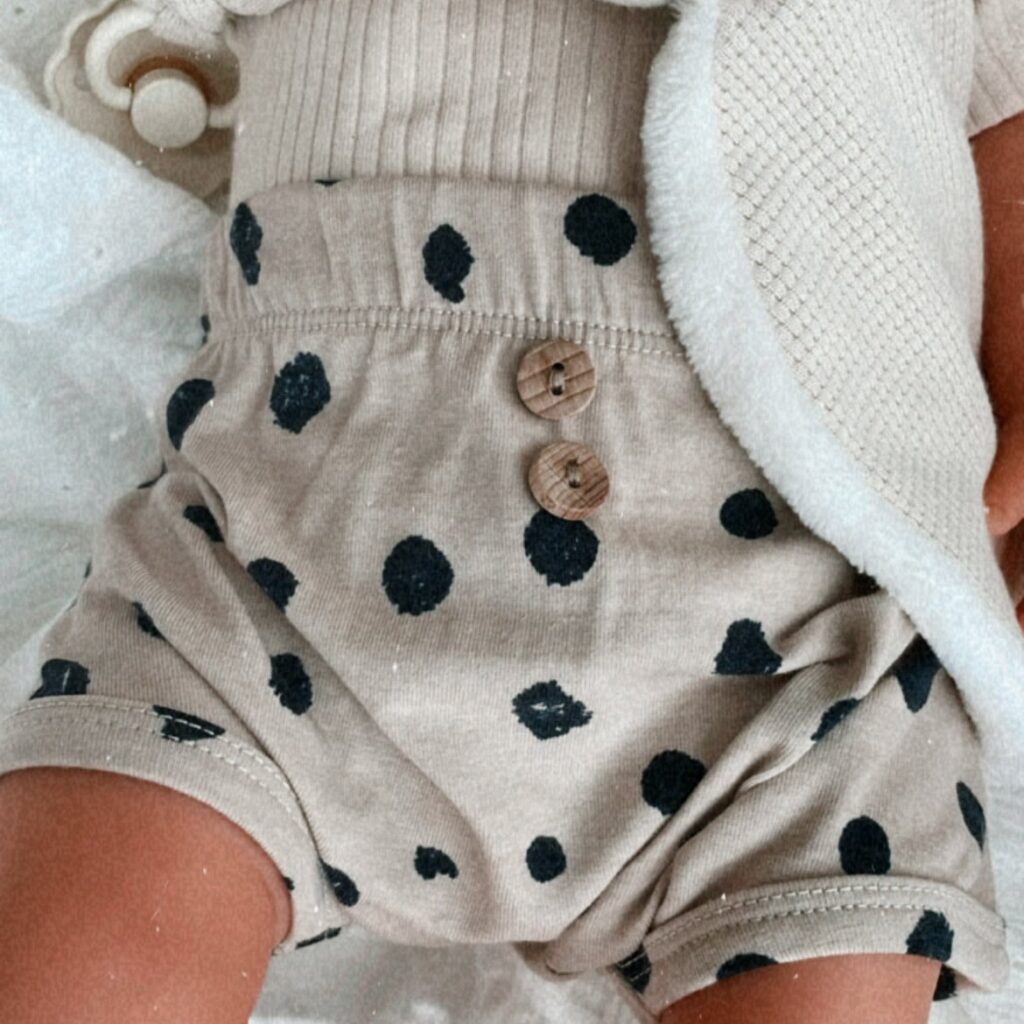 Luierbroekje Bloomer Broekje Taupe Stip Ivy and Soof