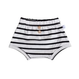 Luierbroekje - Bloomer Broekje Creme Zwart Streep - Babykleding Zomer - Ivy and Soof