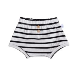 Luierbroekje - Bloomer Broekje Creme Zwart Streep - Babykleding Zomer - Ivy and Soof