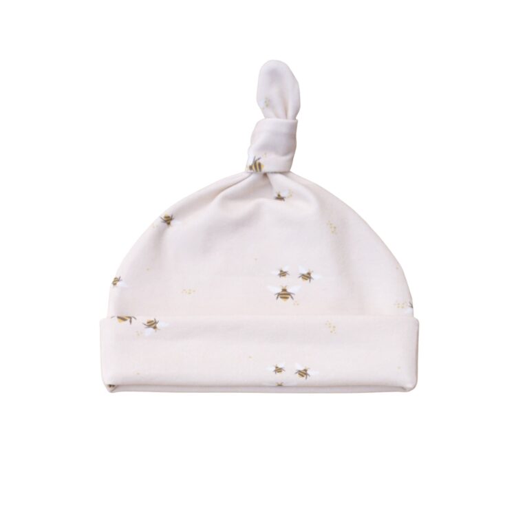 Mutsje Baby Creme Hommels - Mutsje Baby - Babykleding - Ivy and Soof