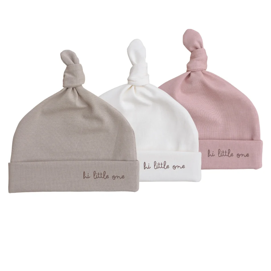 Babymutsje Hi Little One - Muts Baby - Newborn Mutsje - Prematuur Babykleding - Ivy and Soof