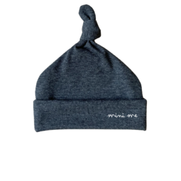 Newborn Mutsje Donker Grijs Melee Mini Me | Geboortemutsje | Prematuur kleding | Newborn geboortepakje | Ivy and Soof