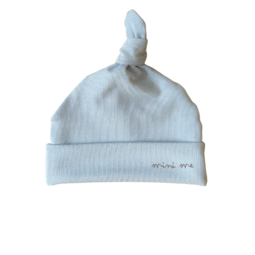 Newborn Mutsje Baby Blauw Mini Me | Geboortemutsje | Prematuur kleding | Newborn geboortepakje | Ivy and Soof