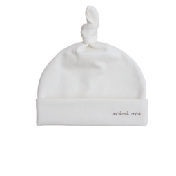 Newborn Mutsje Ecru Mini Me | Geboortemutsje | Prematuur kleding | Newborn geboortepakje | Ivy and Soof