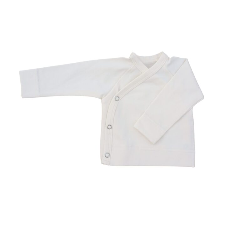 Overslagshirtje Ecru - Baby Shirtje maat 44 maat 50 - Newborn kleding - Prematuur kleding - Ivy and Soof