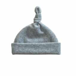 Baby Mutsje Velours Grijs - Geboortepakje met muts - Babykleding - Ivy and Soof