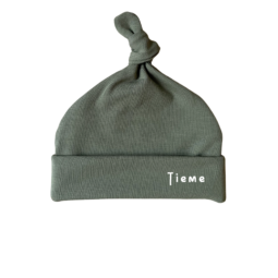 Mutsje met naam Olijf | Geboortemutsje personaliseren | Geboorte pakje met muts | Newborn mutsje prematuur | Ivy and Soof