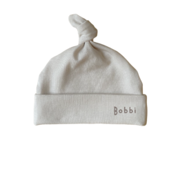 Mutsje met naam Beige | Geboortemutsje personaliseren | Geboorte pakje met muts | Newborn mutsje prematuur | Ivy and Soof