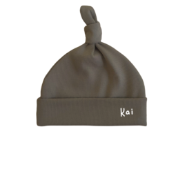 Mutsje met naam bedrukken | Gepersonaliseerd baby muts naam | Ivy and Soof