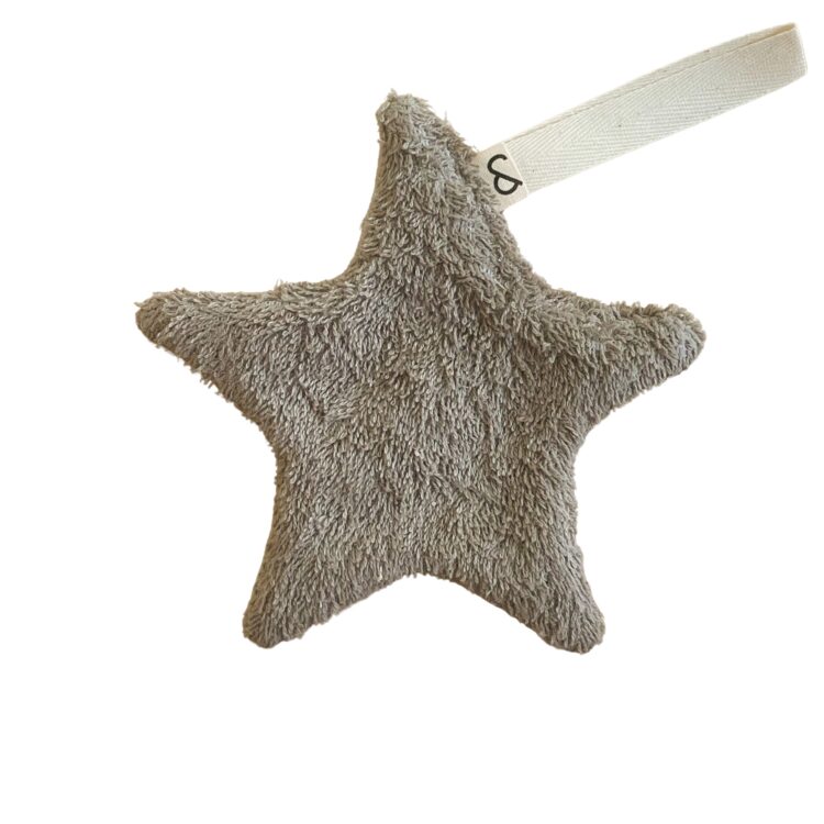 Speendoekje Ster Baby Taupe Badstof | Ivy and Soof