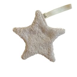 Speendoekje Ster Beige Badstof | Ivya and Soof