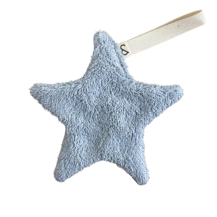 Speendoekje Ster Blauw Badstof | Ivy and Soof