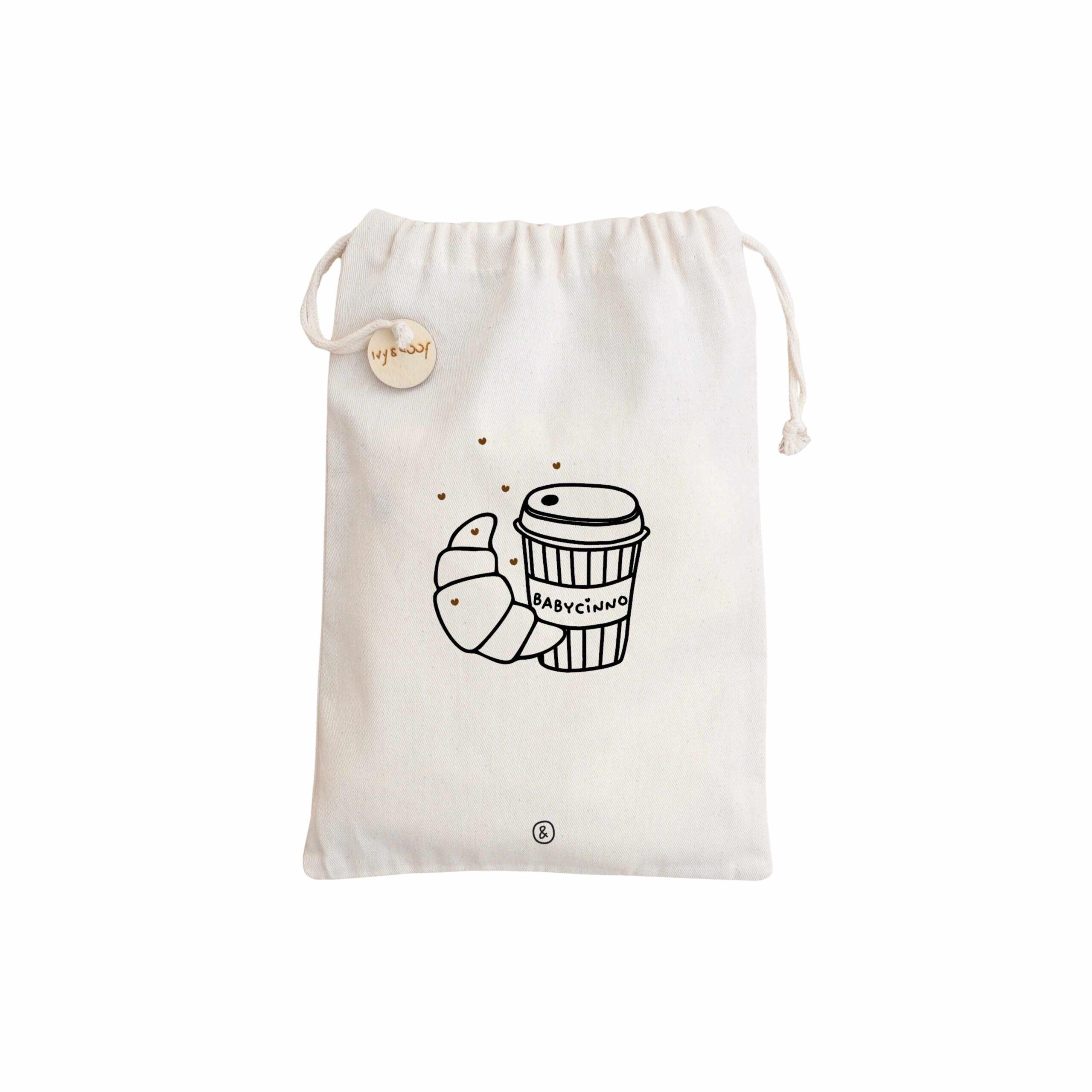 Katoenen bewaarzakje babyvoeding babycinno | Ivy and Soof