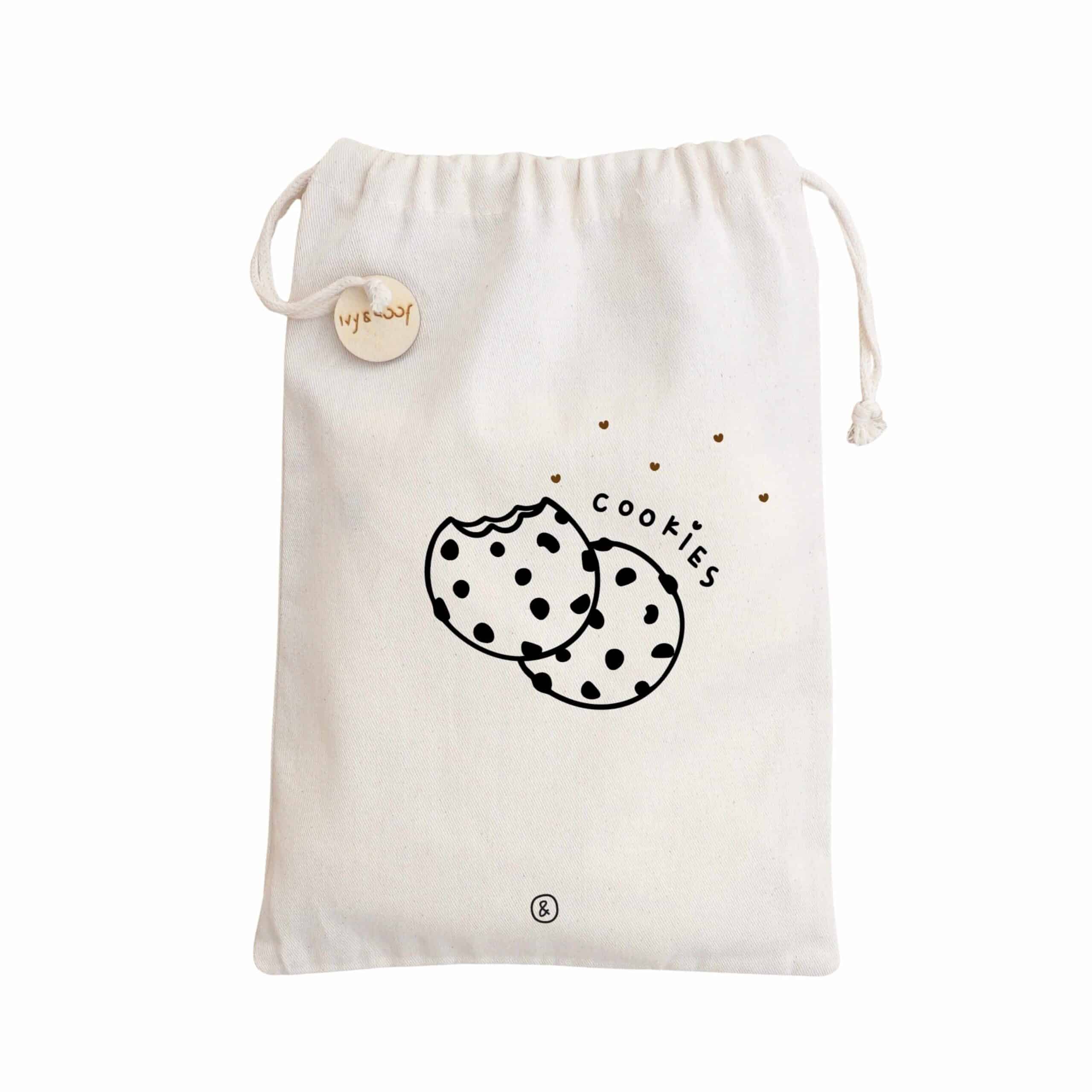 Bewaarzakje chocolate chip cookies | Opbergzakje babyvoeding | Ivy and Soof