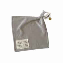 Speendoekje Velours met label - Beige - Ivy and Soof