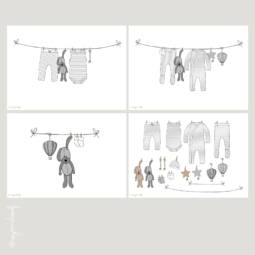 Geboortekaartje Canva Template - ivy and soof
