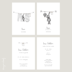 Geboortekaartje Canva Template - ivy and soof