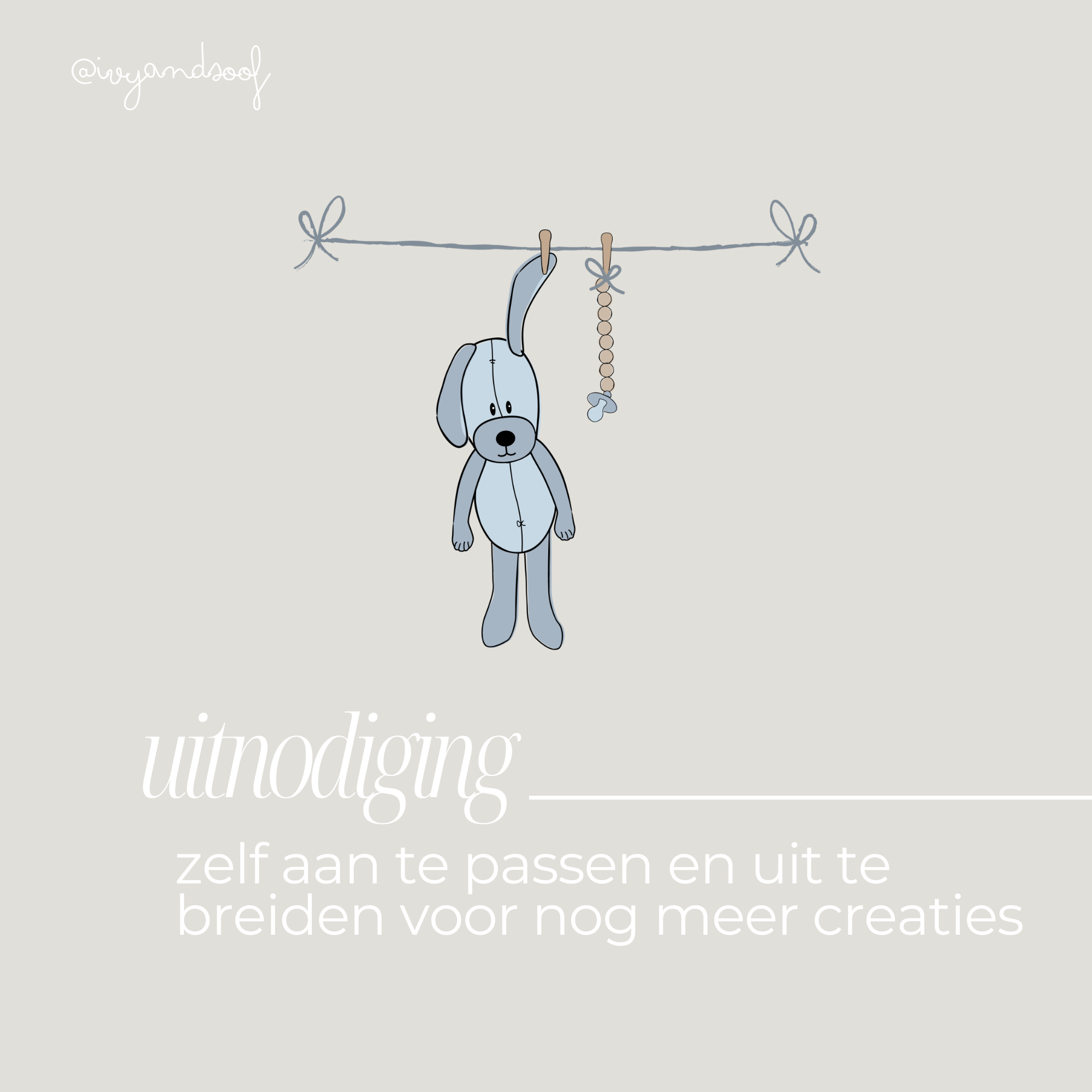 Babyshower uitnodiging + baby voorspellingskaart aanpasbare Canva template - ivy and soof