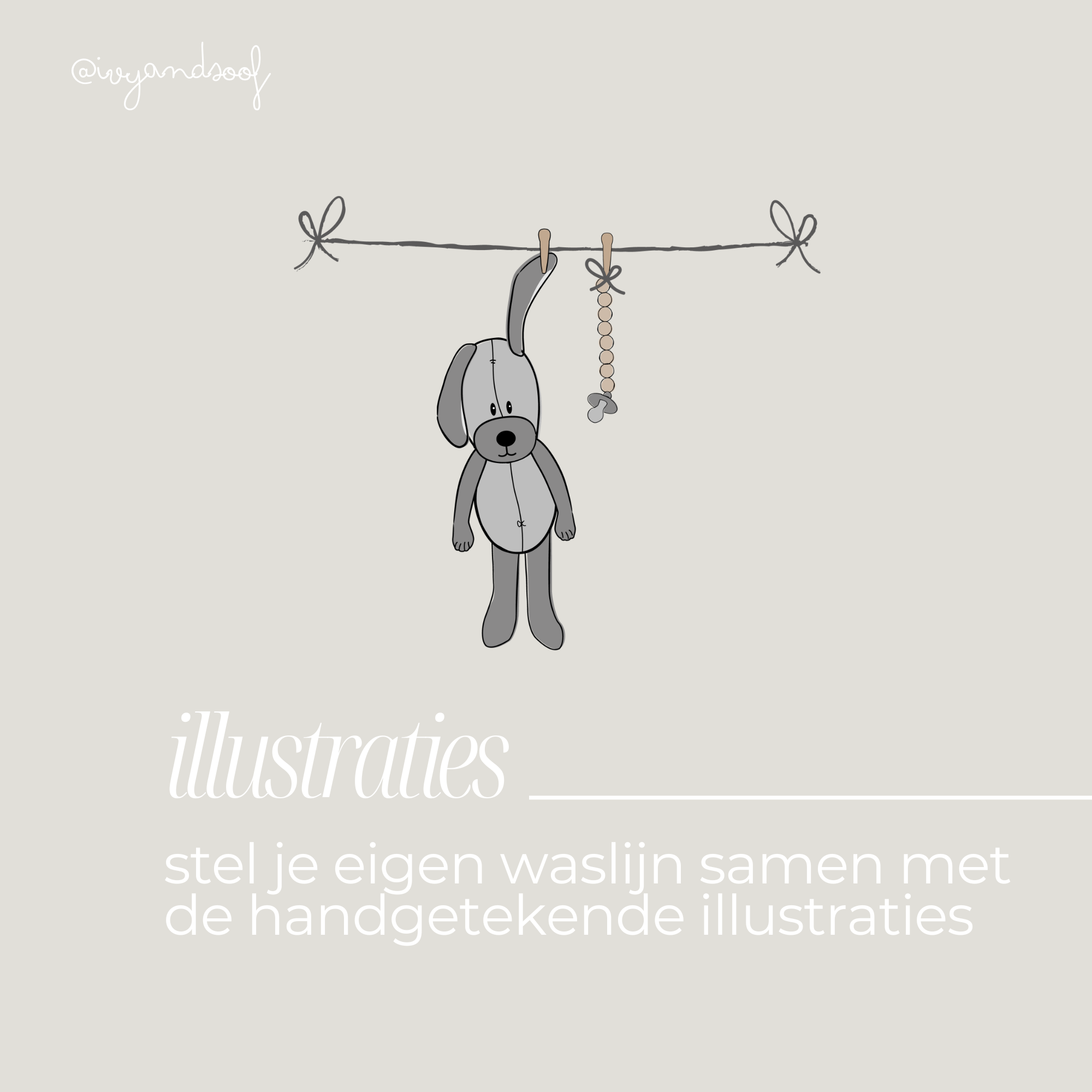 Geboortekaartje Canva Template - ivy and soof