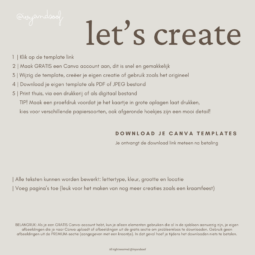 Geboortekaartje Canva Template - ivy and soof