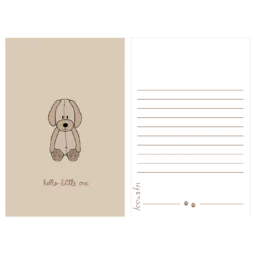 Wenskaart - Baby Beige - Hello little one